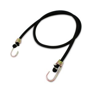 Amarra elástica de 1 m de largo x 1 cm de grosor con ganchos de acero para uso pesado - KEEPER