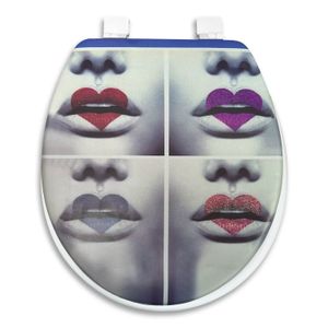 Asiento Banio Redondo Acolchado Labios Corazo - WRT