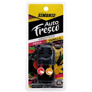 Ambiental automotriz liquido de 9 ml con aroma a fresa y vainilla - SIMONIZ