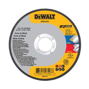 Disco Corte Metal 4-1/2 X 1/16 X 7/8 Dewalt - DEWALT