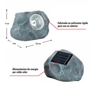 Roca P/Jardin C/Luz