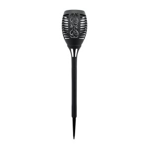 Lampara Solar Led P/Jardin Negra Reja - DECORE