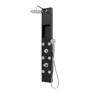 Columna Banio Alum Negra 140X20 6Jet - WRT