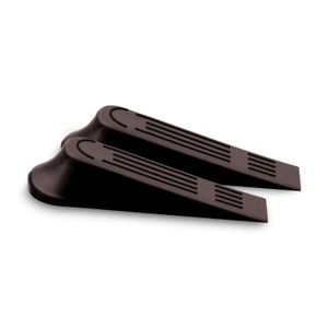 Atranca puertas plástico triangular de 11.5 x 3.2 cm. Ideal para colocarlo debajo de las puertas; pack x 2 - WRT