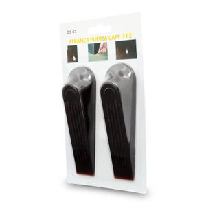 Atranca puertas plástico triangular de 11.5 x 3.2 cm. Ideal para colocarlo debajo de las puertas; pack x 2 - WRT