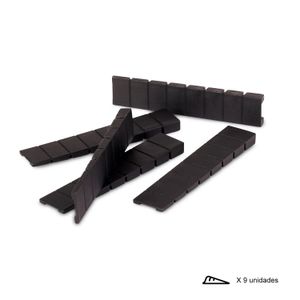 Atranca puertas plástico triangular de 10.2 x 2 cm. Ideal para colocarlo debajo de las puertas; pack x 9 - WRT