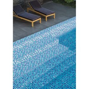 Az M Gresite Celeste Brill 30X30 Cj1.71Mt - GRAIMAN