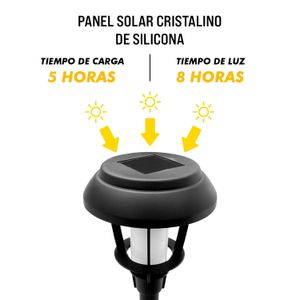 Lampara Solar Led P/Jardi 11.5X11.5X43.5 - DECORE