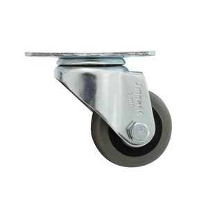 Garrucha 2 1/2" 100Kg Pv.Pg.L Gris - IMSA