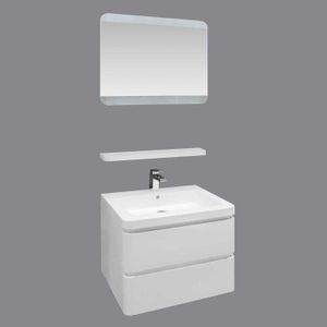 Mueble Lav. Blanco 2Cajon/Espejo 3Pz 65Cm - WRT