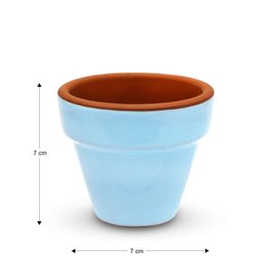 Maceta E/Full 8Cm Azul Cielo Mestiza - MESTIZA