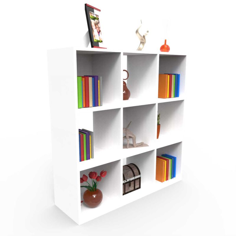 Biblioteca-9-Cubos-Blanc-96X96X30