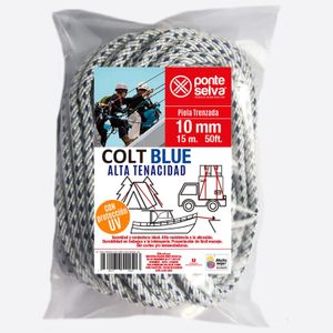 Piola Trenzada Colt Blue 10 Mm X 15Mt - PONTE SELVA