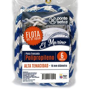 Piola Trenzada El Marino 16Mm X 6Mt - PONTE SELVA