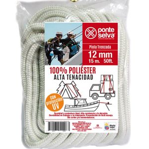 Piola Trenzada De Poliester 12Mm X 15Mt - PONTE SELVA