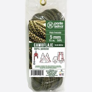 Piola Trenzada Camuf Militar 5Mm X 15Mt - PONTE SELVA