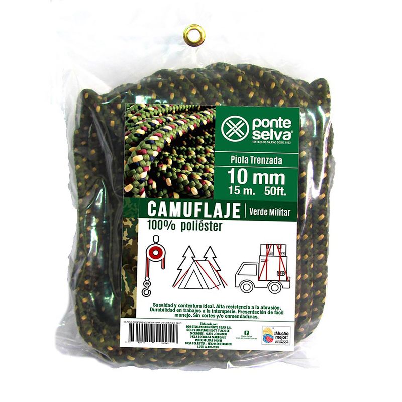 Piola-Trenzada-Camuf-Militar-10Mm-X-15Mt