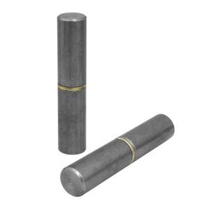 Bisagra para soldar tipo PISTÓN de 80 mm de acero. Ideal para portones o puertas metálicas promedio; pack x 2 - WRT