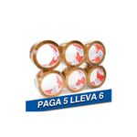 Cinta-Embalaje-Cafe-80Yx48Mm-Pack-6Und
