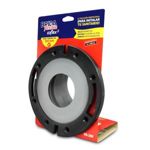 Brida flexible corta para sanitario de PVC semi rígido de 4 pulgadas. Corrige desfasamientos de hasta 2.5 cm - COFLEX