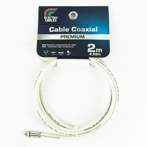 Cable coaxial RG6 blanco Cada metro - ELECTROCABLES