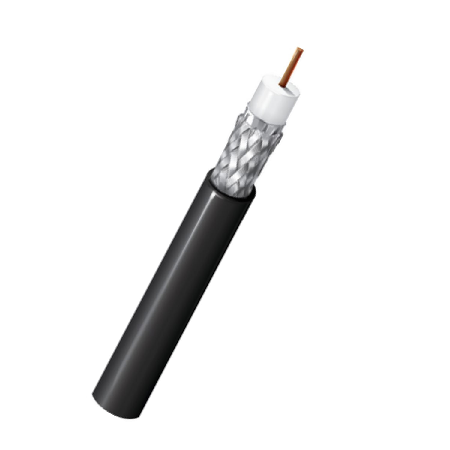 Cable Coaxial RG6 Negro Cada Metro