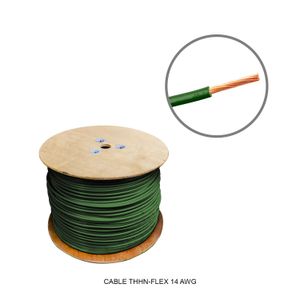 Cablex Flexi 14 Thhn Verde C/M Cablec - CABLEC