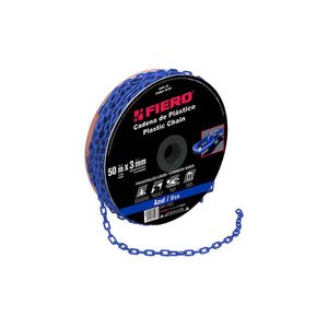 Metro de cadena de 3 mm de plástico azul, carrete de 50 m - FIERO
