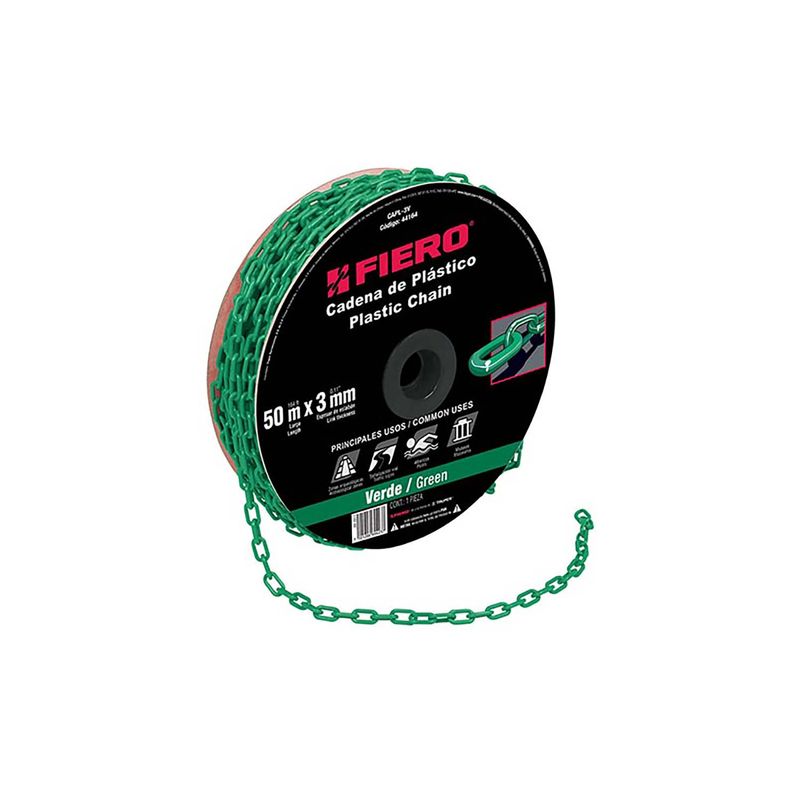 Cadena-Decor.-Plast.-3Mm-Verde-C-M-Fiero