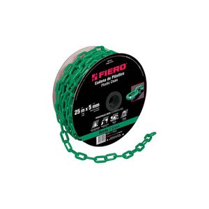 Metro de cadena de 5 mm de plástico verde, carrete de 25 m - FIERO