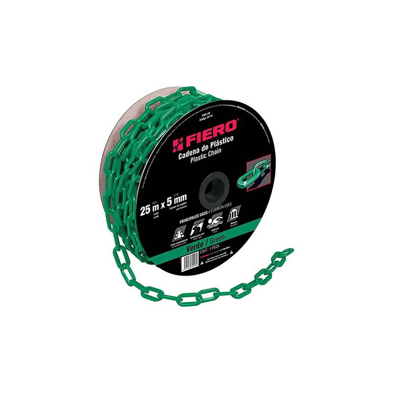 Cadena-Decor.-Plast.-5Mm-Verde-C-M-Fiero