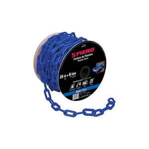 Metro de cadena de 8 mm de plástico azul, carrete de 25 m - FIERO