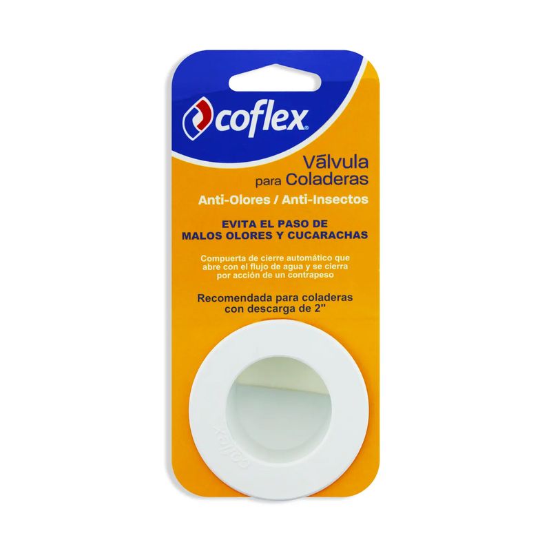 COFLEX REPUESTO DESAGUE P/BAÑO ANTI-OLORES BLANCO PC-B120