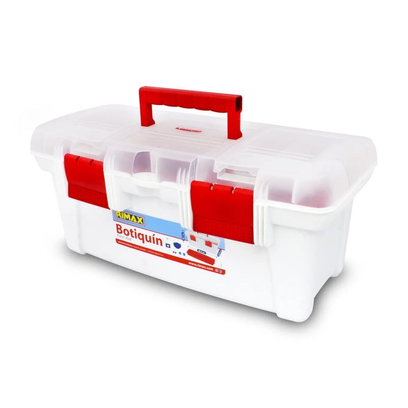 Caja Botiquin Rimax 18 Blanco/Rojo