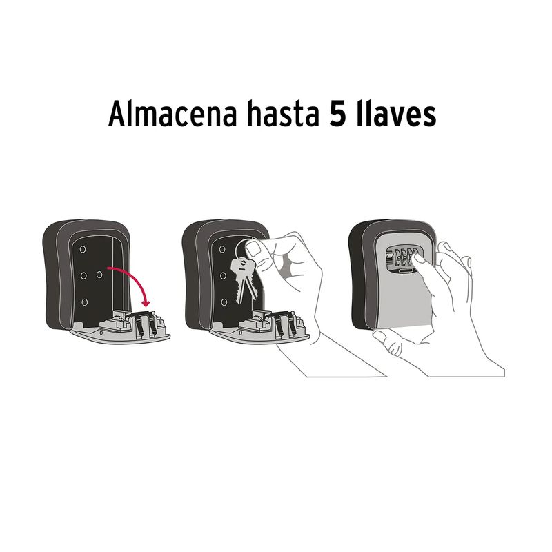 Cajas Fuertes Seguridad Guarda Llaves Para Pared Combinación