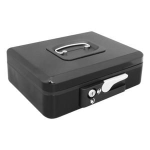 Caja de seguridad de 10 pulgadas con manija de seguridad fabricada en acero ultra resistente con apertura mediante llave - WRT