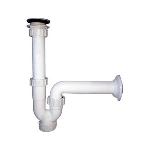 Jgo Sifon 1 1/4"Blanco C/Placa Metalica - AMERICAN HOME