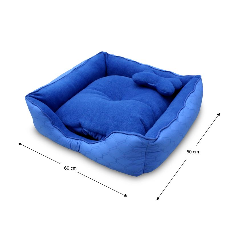 Cama-para-mascotas-cuadrada-de-60-x-50-cm-de-textura-suave-acolchada-de-tipo-SPORT-con-almohada-interior-tipo-hueso