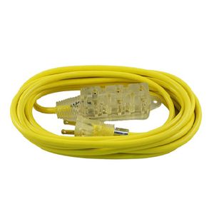 Extensión Eléctrica con 3 tomas universales, que permiten conectar plugs de dos o tres terminales - INCABLE