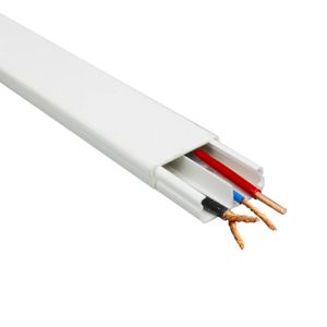 Canaleta Lisa 32X12 Blanca C/D Dexson - DEXSON