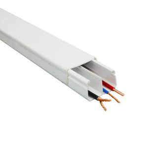 Canaleta Lisa 40X25 Blanca C/D Dexson - DEXSON