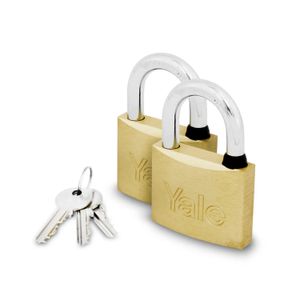 Candado Italiano Laton Pulido 50Mm 2U Yale - YALE