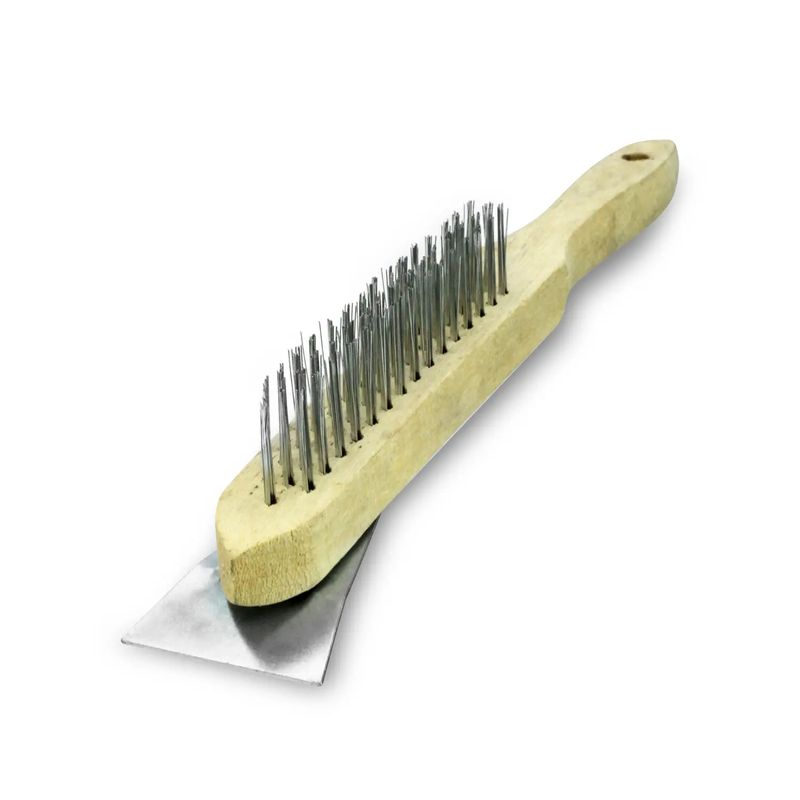 Cepillo-de-alambre-de-acero-con-mango-de-madera-cerdas-de-alambre-de-acero-de-2-x-12-cm-y-raspador-metalico-en-su-punta