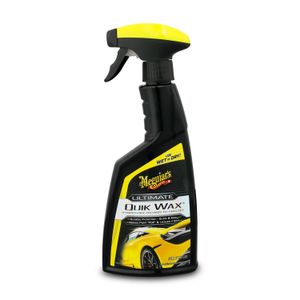 Cera líquida automotriz PREMIUM con polímeros hidrofóbicos. Brinda un acabado resbaladizo super brilloso; 473 ml - MEGUIARS