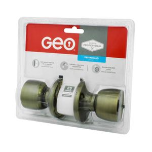 Cerradura para baño para puertas izquierdas o derechas con un espesor de 35 a 45 mm - GEO