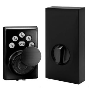 Cerradura Electronica C/Huella Negro Mate - KWIKSET
