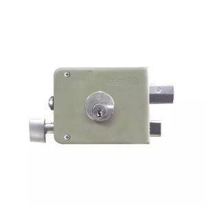 Cerradura Sobrep Der G715 Verde Acero Blister - IDEACE GATO