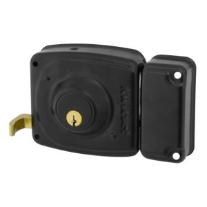 Cerradura de sobreponer BLINDADA de 50 mm con cilindro suelto reversible. Ideal para soldarla en puertas metálicas - KWIKSET