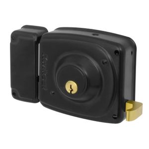 Cerradura de sobreponer BLINDADA de 50 mm con cilindro suelto reversible. Ideal para soldarla en puertas metálicas - KWIKSET