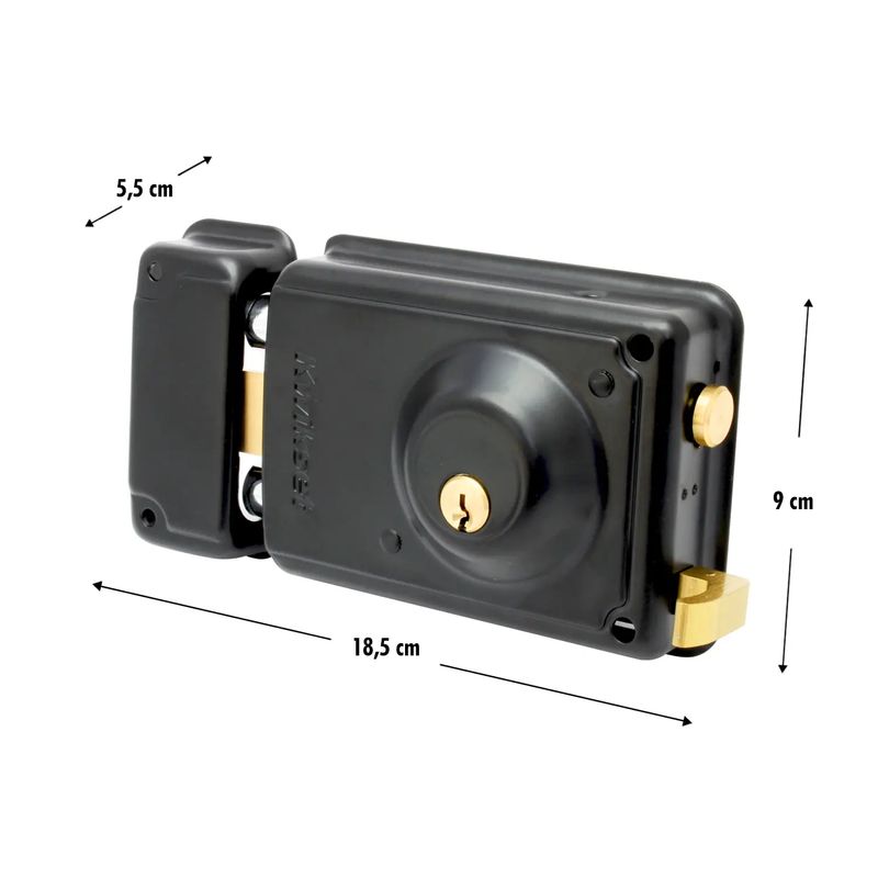 Cerradura-Sobreponer-Ref-72Mm-Izq-Negra-Kwikse